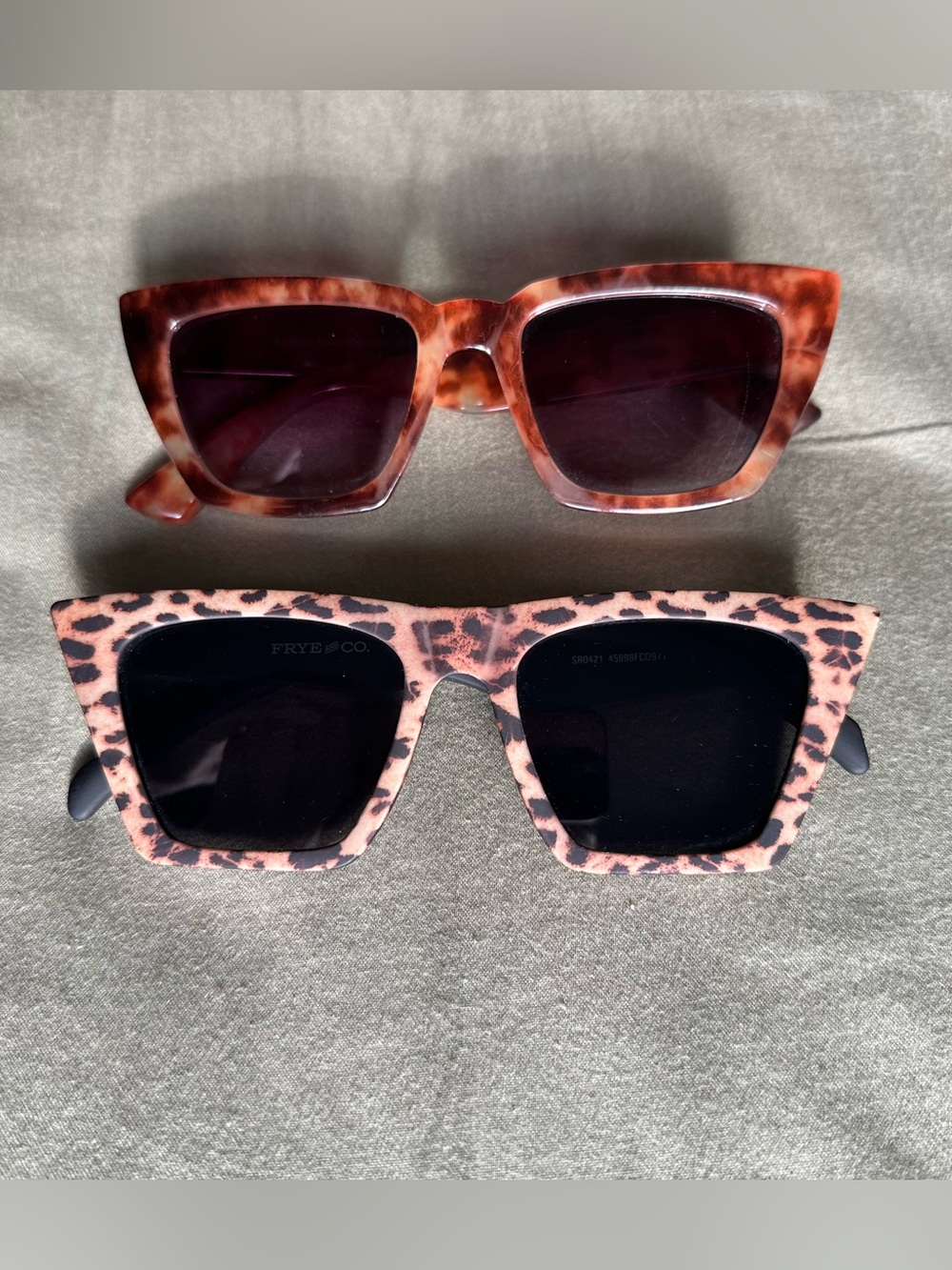 Leopard Print & Tortoise Shell Square Sunglasses